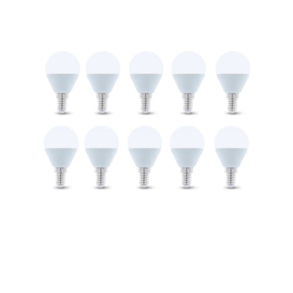 LED-pære E14, G45, 6W, 4500K 10-pak, hvid neutral