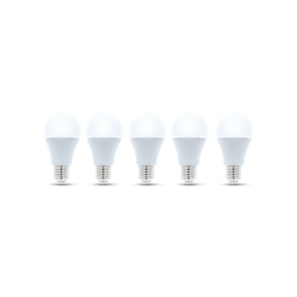 LED-lamppu E27, A60, 10W, 230V, 4500K 5-pack, valkoinen neutraali