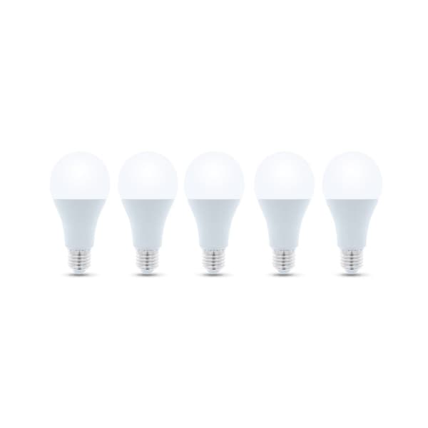 LED-Lampa E27, A65, 15W, 230V, 3000K 5-pack, Varmvitt