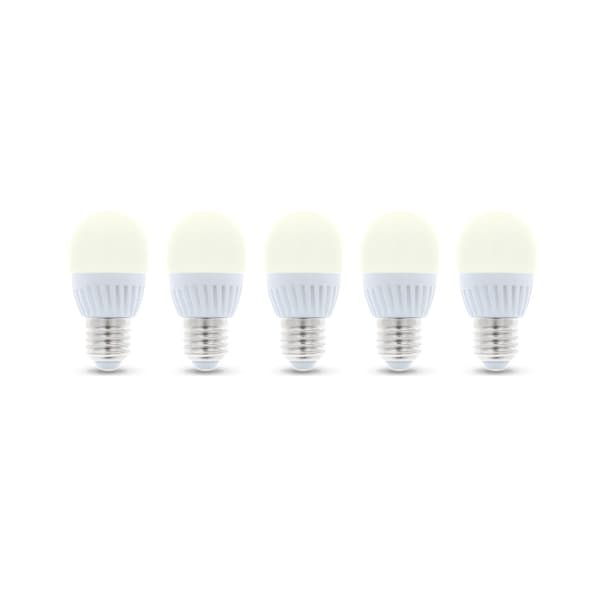 LED-Lampa E27, G45, 6W, 3000K 5-pack, Varmvitt
