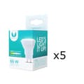 Miniatyrbild 1 av 3: LED-Lampa, GU10, 10W, 230V, 6000K, Keramisk, 5-pack, Kallvitt