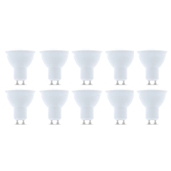 LED-lampe GU10, 1W, 230V, 4500K, 10-pak, Hvid neutral