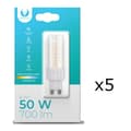 Miniatyrbillede 2 af 3: LED-lampe, G9, 8W, 230V, 4500K, 5-pak, Hvid neutral