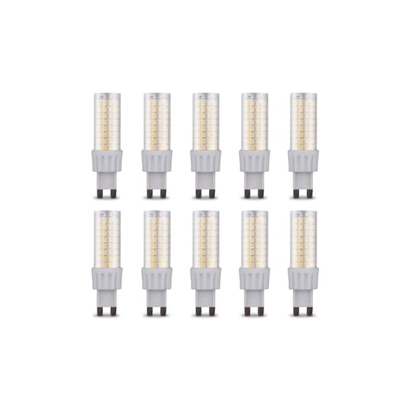 LED-lampe, G9, 8W, 230V, 4500K, 10-pk, Hvit nøytral