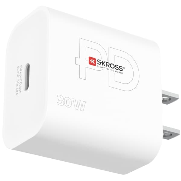 SKROSS Power Charger US/Japan mfl. 1xUSB-C PD 30W Hvid