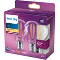 Miniatyrbillede 2 af 5: Philips 2-pack LED E27 Normal 7W (60W) Klar 806lm