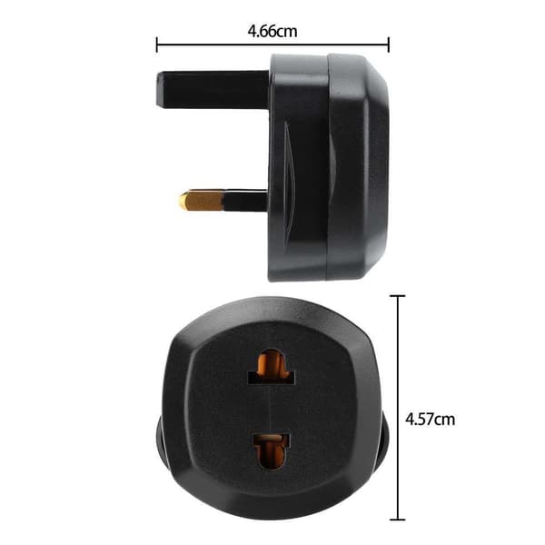 4x Adaptere for stikkontakter Stikkontaktadaptere Adaptere for stikkontakter UK Type G til USA Type A Strømadapter Reisekontaktkonverterer