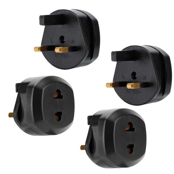 4x Adaptere for stikkontakter Stikkontaktadaptere Adaptere for stikkontakter UK Type G til USA Type A Strømadapter Reisekontaktkonverterer