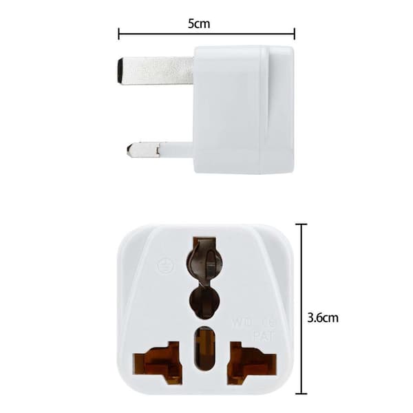 4x Stikkontaktadaptere Stikkontaktadaptere Stikkontaktadaptere Stikkontaktadapter UK Type G-adapter Strømadapter Reisekontaktomformer