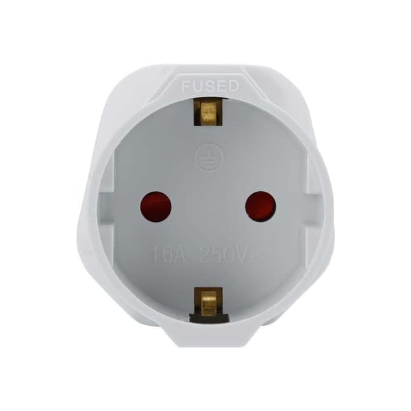 4x Adaptrar för uttag Uttagsadaptrar Adaptrar för socklar Typ G på EU Socket Power Adapter Travel Plug Converter