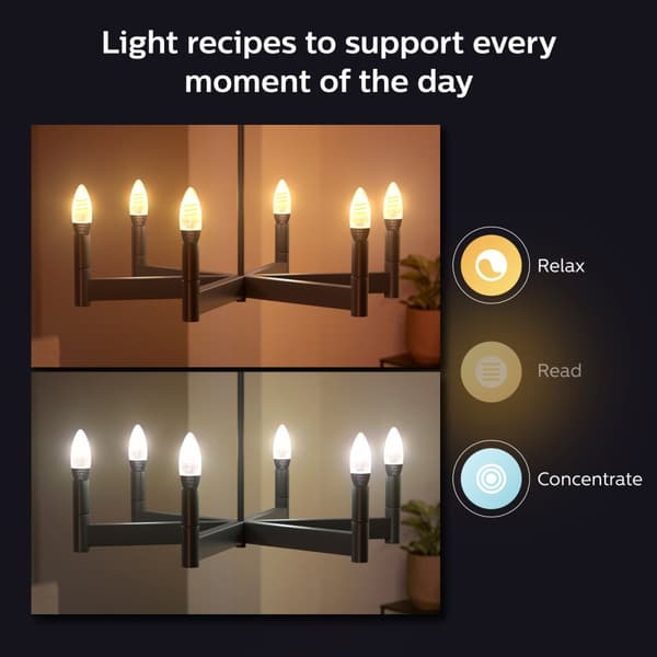 Philips Hue Hvit Ambiance Filament E14 Crown 350 lm 1-pk