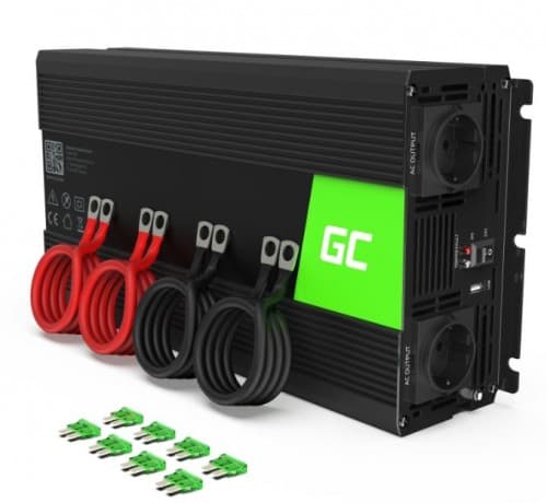 Przetwornica 12V/230V 3000W/6000W Mod sinus Sort