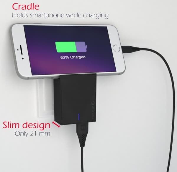 Swissten Síťový Adaptér Smart Ic 2X Usb 3A Power + Datový Kabel Usb / Micro Usb 1,2 M Černý