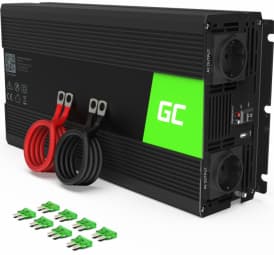 Green Cell INV19 power adapter/inverter Auto 1500 W Black Sort
