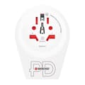 Miniatyrbillede 5 af 7: SKROSS World Adapter - World to UK USB-C™ PD för alla jordade och ojordade enheter (2- och 3-poliga), med integrerad, ultrasnabb USB-C™-laddare (Power