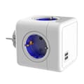 Miniatyrbilde 1 av 8: INF EU-standard pluggadapter, stikkontaktforlenger 4 uttak