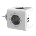 Miniatyrbilde 1 av 9: INF EU-standard pluggadapter, stikkontaktforlenger 4 uttak