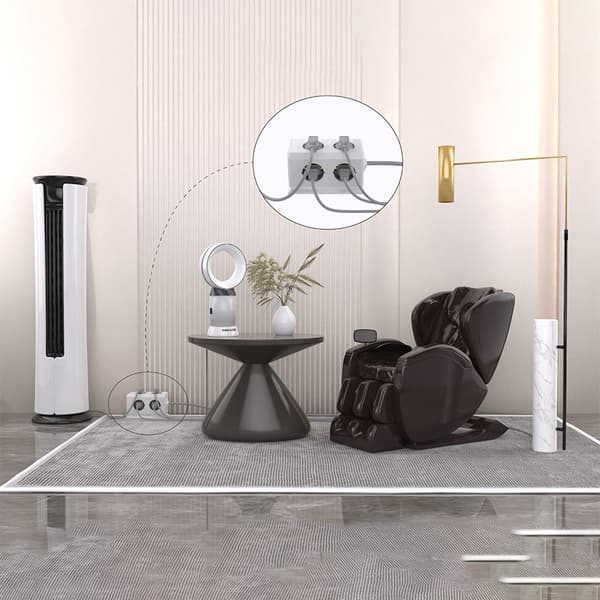 INF EU-standardin pistokeadapteri, jatkojohto USB-porteilla, pistorasian jatke 1,5 m
