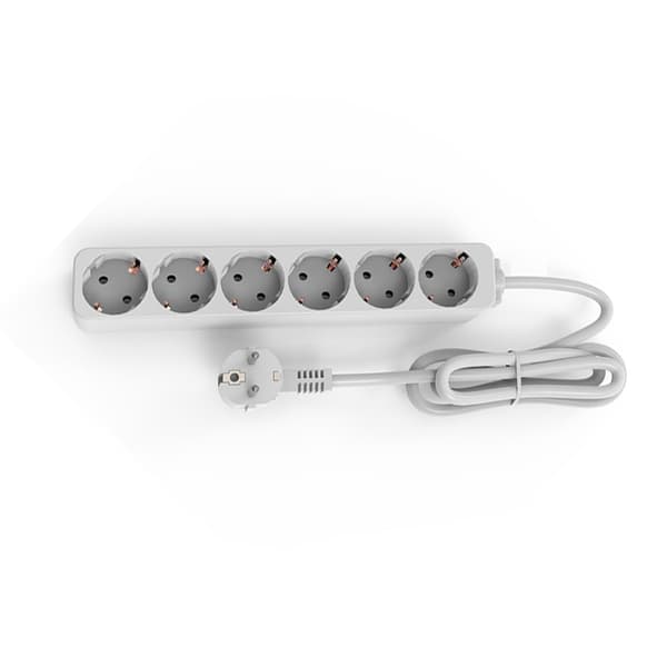 INF EU-stikadapter, stikdåse 1,5 m 6 AC-udtag