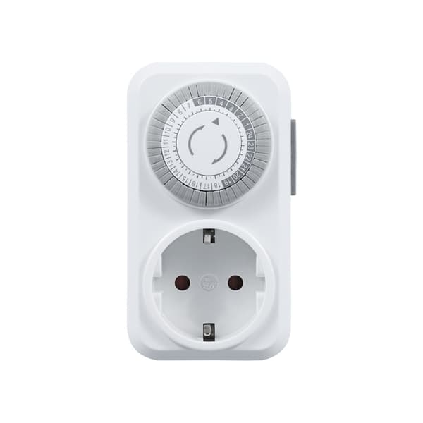 INF Timerudtag, plug-in mekanisk timer, energibesparelse 30 minutter til 24 timer