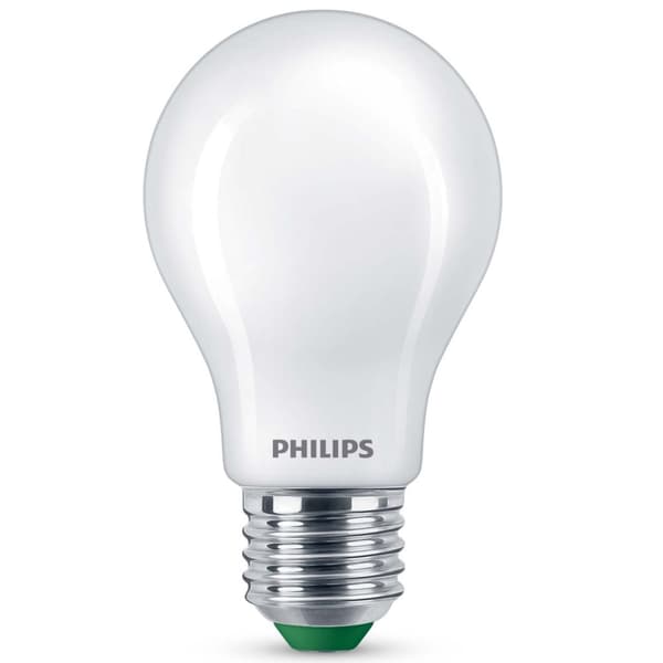 Philips 2-pack LED E27 Normal 4W (60W) Frostad 840lm 2700K Energiklass A