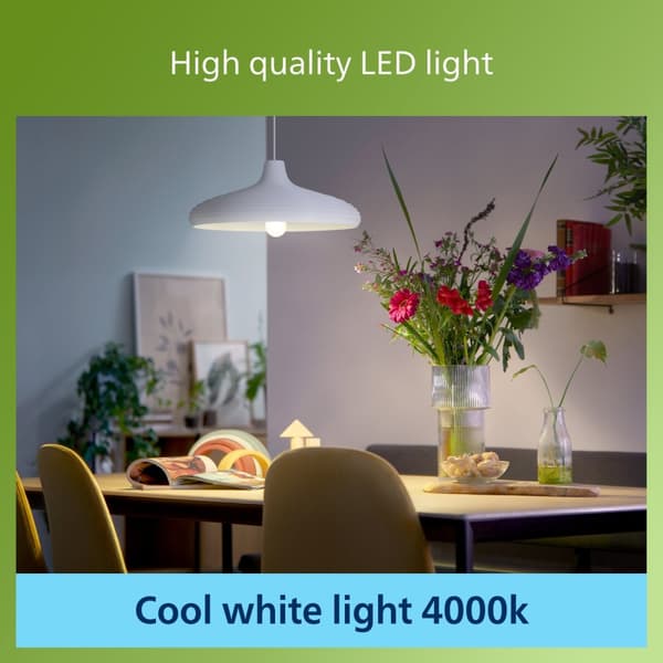 Philips Ultra Efficient LED-lampa, E27, 4000K, 840 lm