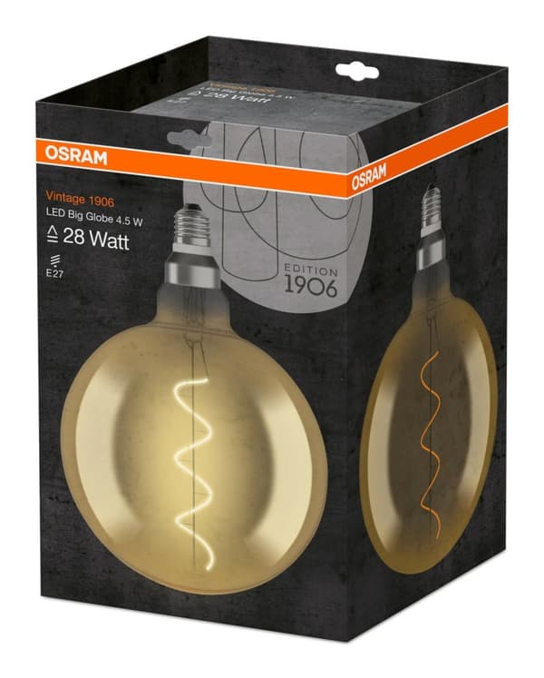 LEDVANCE LED 1906 Vintage globe 28W/820 fil spiral gold E27