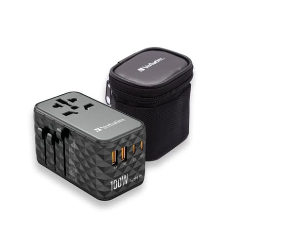 Verbatim UTA-06 GaN III Universal Reseadapter med 2 x USB-C PD