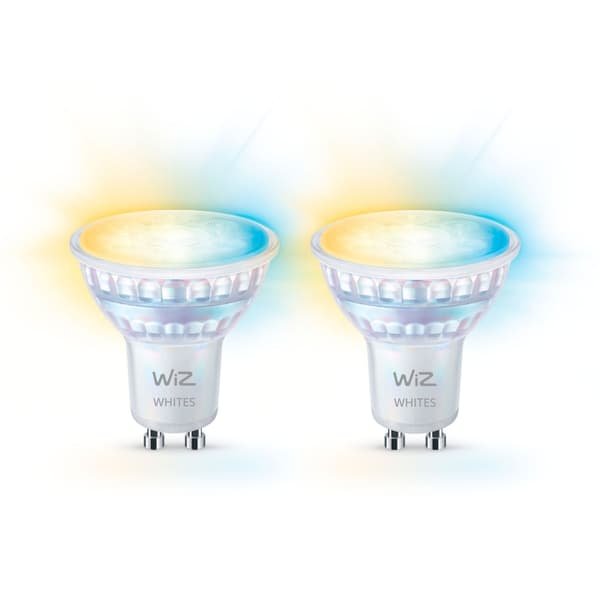 WiZ WiFi Smart LED GU10 50W 345lm varm-kold hvid 2-pak