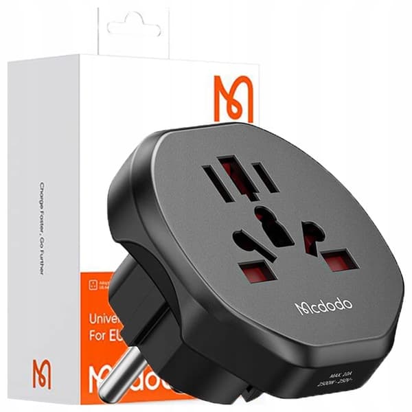 MCDODO UNIVERSELL LESERADAPTER EU TIL EU USA UK AU CN ADAPTER 2500W