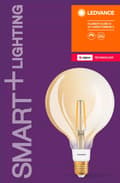 Miniatyrbillede 3 af 5: LEDVANCE SMART+ globe 55W/824 kl fil gold E27 Zigbee - C