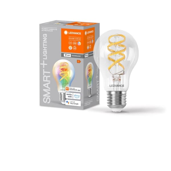 LEDVANCE SMART+ std 4,8W/RGB+827-865 (40W) cl fil E27 WiFi