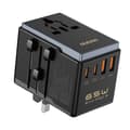 Miniatyrbilde 1 av 3: Dudao reiseadapter 65 W EU/US/JP/AUS/UK med 2x USB-C 2x USB-A - svart