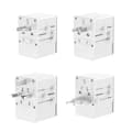 Miniatyrbilde 2 av 3: Dudao reiseadapter 65 W EU/US/JP/AUS/UK med 2x USB-C 2x USB-A - hvit