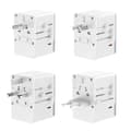 Miniatyrbilde 1 av 3: Dudao reiseadapter 35W EU / UK / AUS / US / JP med 3x USB-C 2x USB-A - Hvit