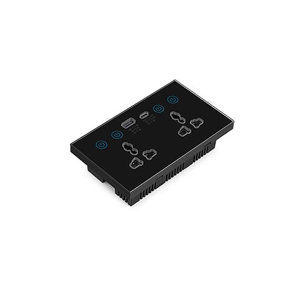 INF Smart WiFi Vægudtag DS-1450WN - Sort