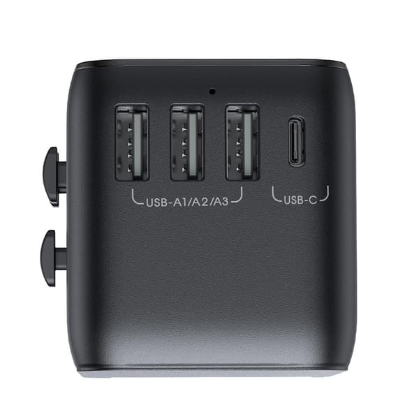 Joyroom Rejseadapter 17W med EU / US / UK / JP / AU / CN - Svart