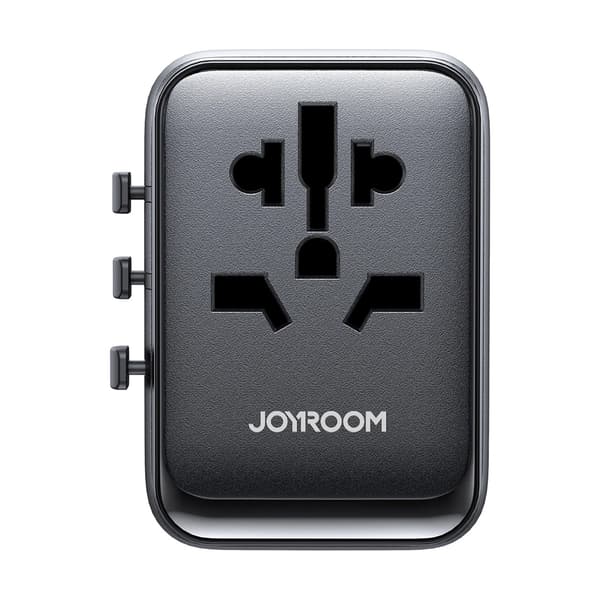 Joyroom Rejseadapter 17W med EU / US / UK / JP / AU / CN - Svart