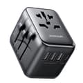 Miniatyrbillede 1 af 6: Joyroom Rejseadapter 17W med EU / US / UK / JP / AU / CN - Svart