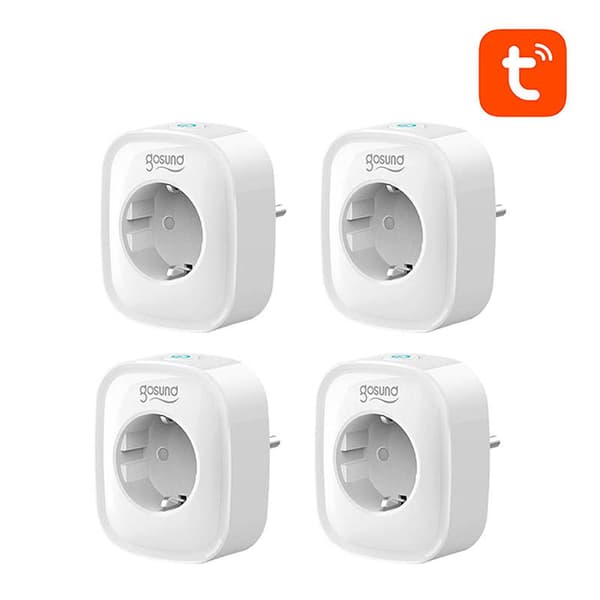 Smart stikkontakt WiFi Gosund SP1 (4-pak) Tuya