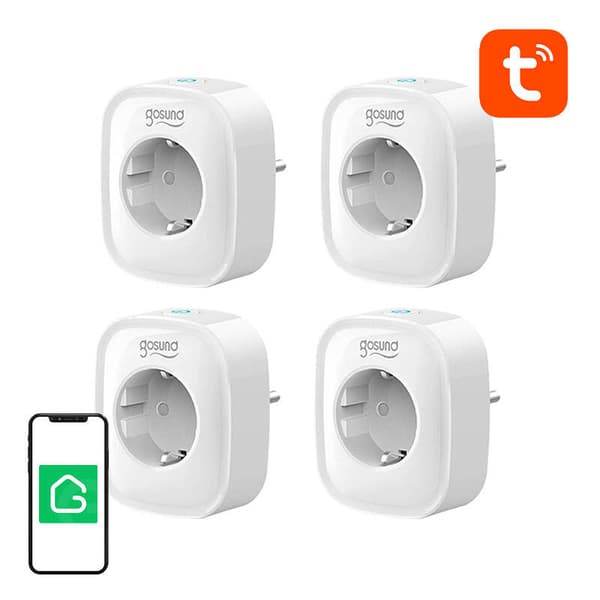 Smart stikkontakt WiFi Gosund SP1 (4-pak) Tuya