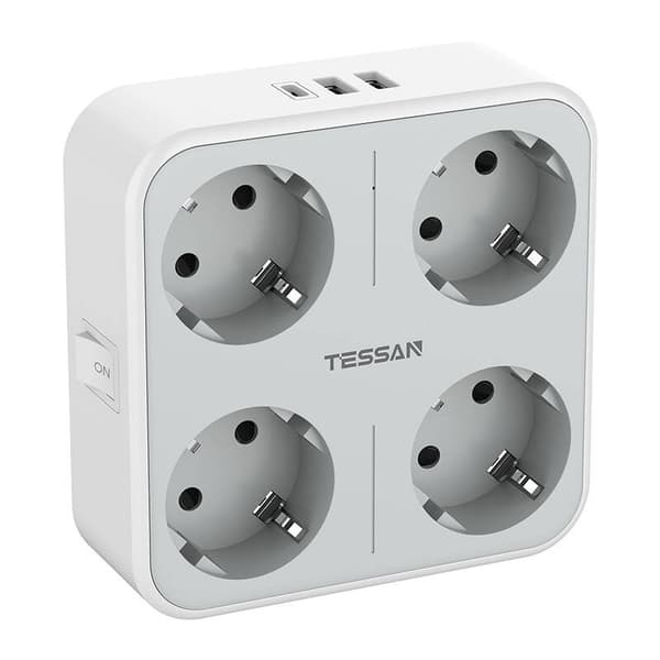 Tessan vægstikkontakt TS-302-DE-C