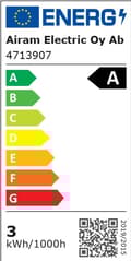 Miniatyrbillede 4 af 5: Airam LED A60-lampe, E27, 4000K, 470lm, klar kobber