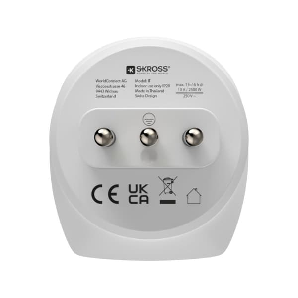 Hama Rejseadapter Type L 3-benet til Italien