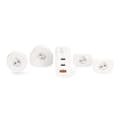 Miniatyrbilde 5 av 10: Nedis Travel Adapter | 100 - 240 V AC 50/60 Hz | 65 W | Hvit