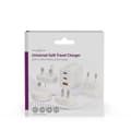 Miniatyrbilde 8 av 10: Nedis Travel Adapter | 100 - 240 V AC 50/60 Hz | 65 W | Hvit
