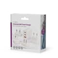 Miniatyrbilde 9 av 10: Nedis Travel Adapter | 100 - 240 V AC 50/60 Hz | 65 W | Hvit