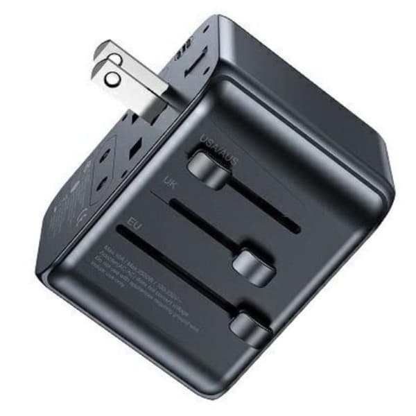 Awei 4in1 GaN Reseadapter 35W 3xUSB-C 2xUSB-A C-39 - Svart