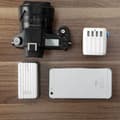 Miniatyrbild 2 av 4: TD® universal reseadapter med 4 usb internationellt Frankrike till Storbritannien usa engelsk kontakt nätladdare