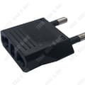 Miniatyrbild 3 av 4: TD® Strömadapter USA/Kina till Europa (EU) / Frankrike (FR) 5A CE RoHS Standard Svart Universal AC Plug Converter 2ft